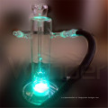 Cachimbo de água Galss New Style com LED e estojo de couro